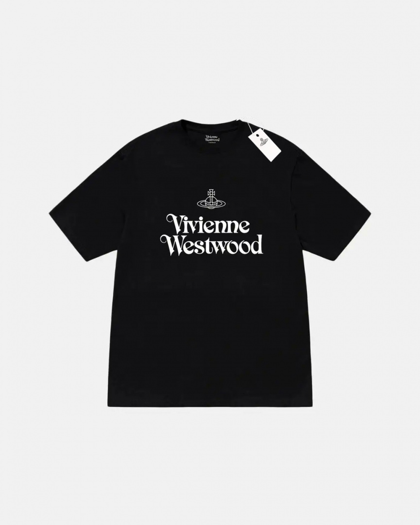 Чорна футболка Vivienne Westwood унісекс Вів'єн Вествуд
