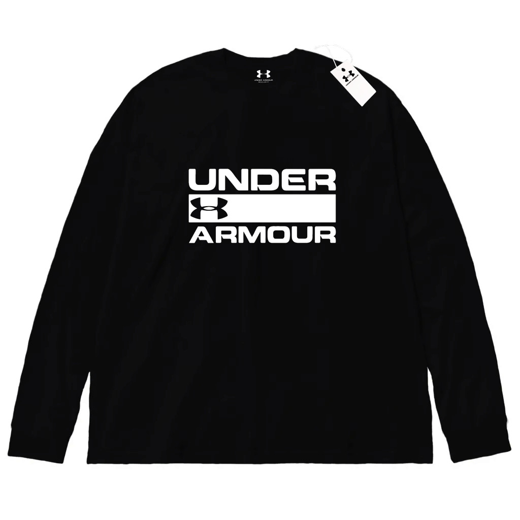 Чорний лонгслів Under Armour Logo унісекс Андер Армор